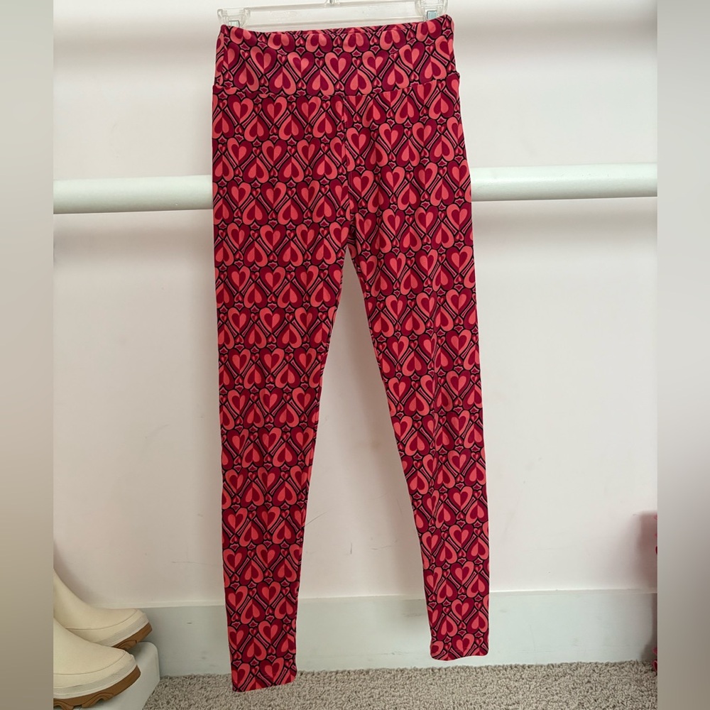 LuLaRoe Heart Motif Leggings
